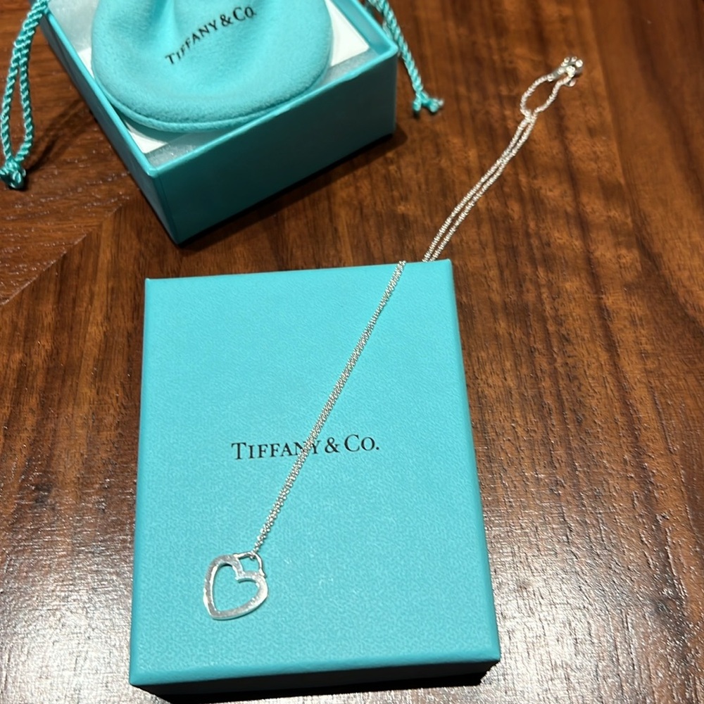 Sterling Silver Tiffany & Co. Heart Necklace